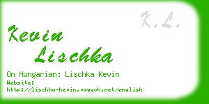 kevin lischka business card